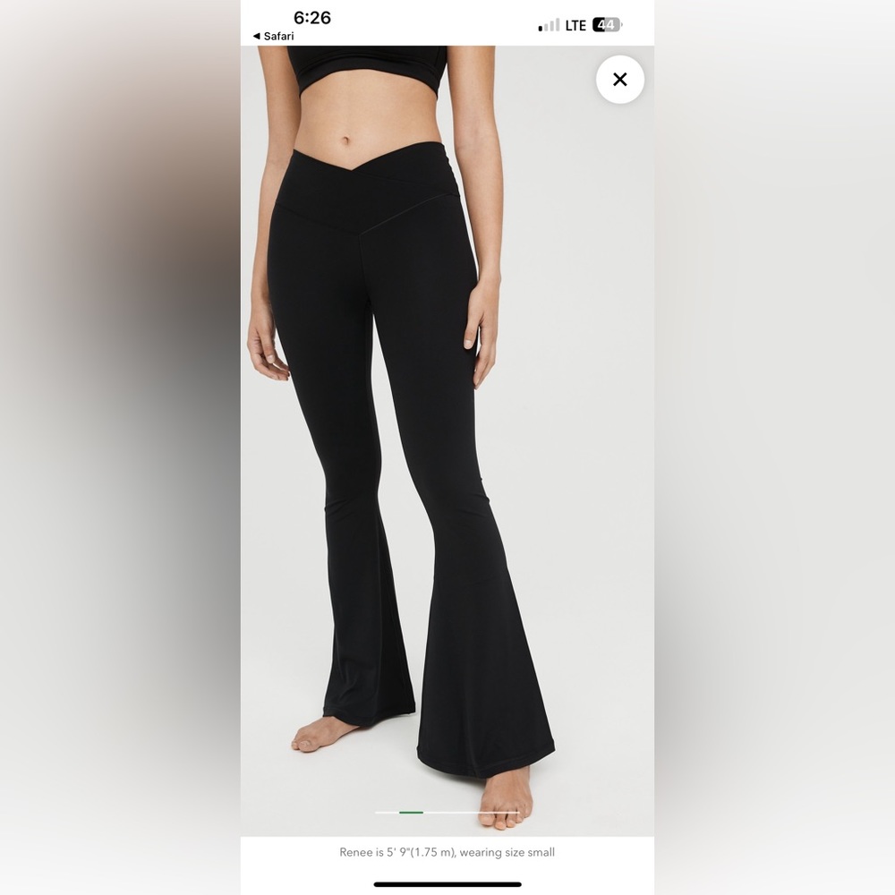 OFFLINE By Aerie Real Me High Waisted Crossover Super Flare Legging